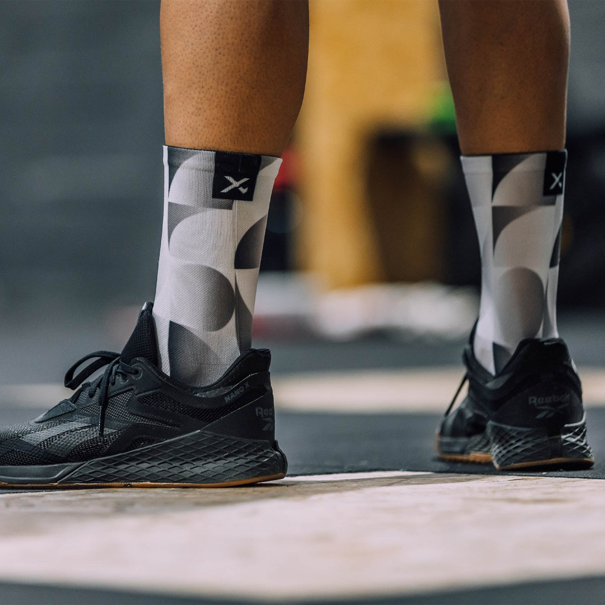 Solid Silver Casual Crew Socks