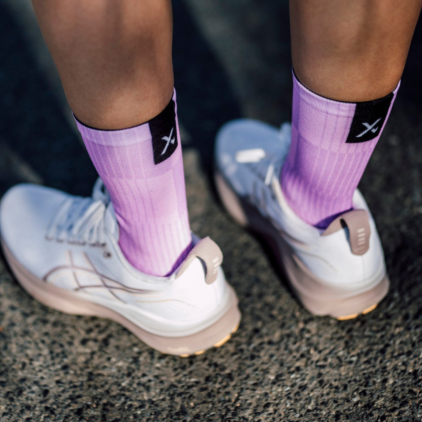 Slight Lilac Crew Socks
