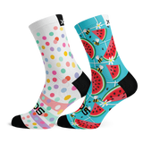 Dots & Fruity Kids Crew Socks Combo