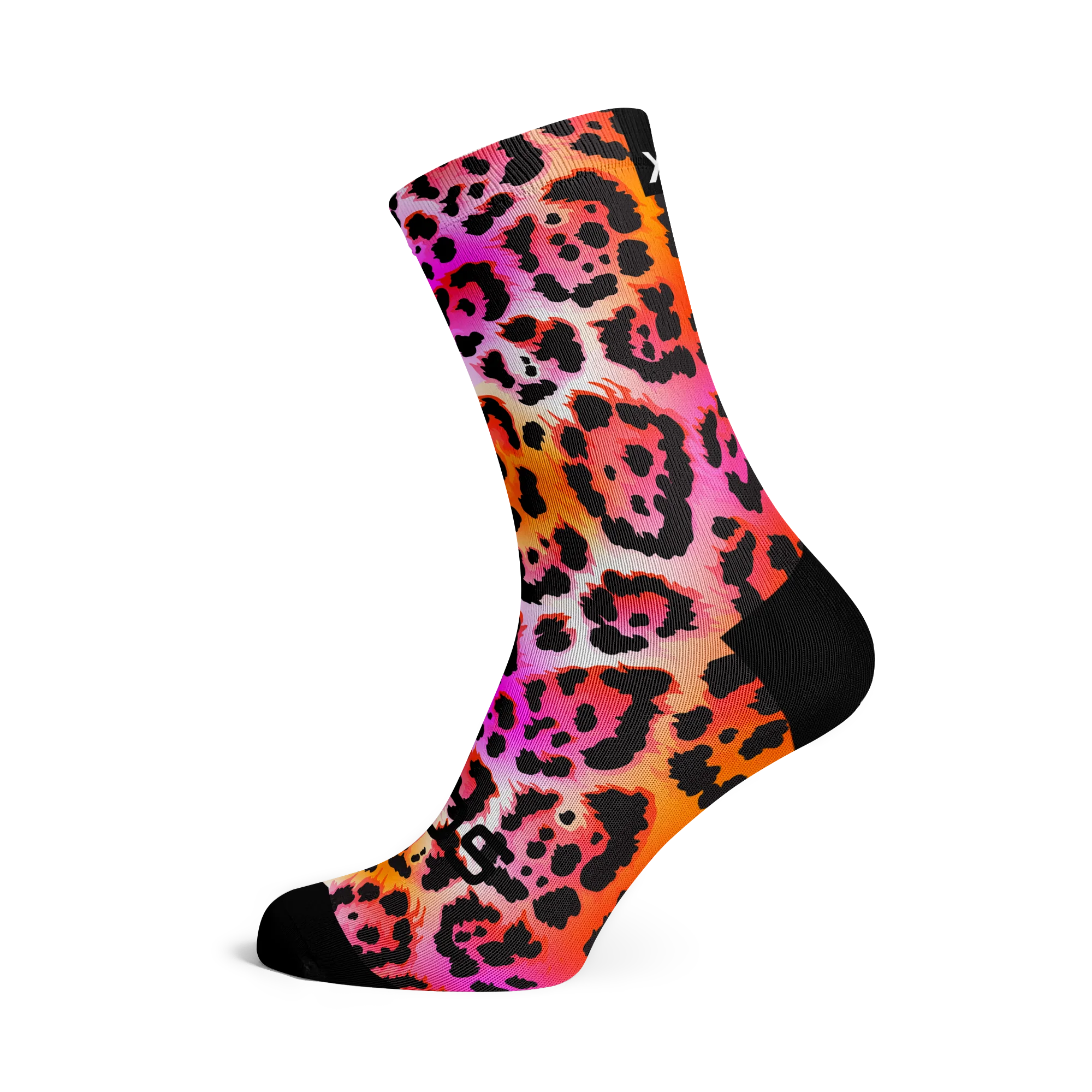 Electric Leopard Pink Socks