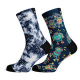 Galactic & Robots Kids Crew Socks Combo