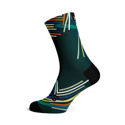 Performance Teal Crew Socks