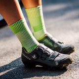 Slight Green Minimalist Crew Socks