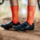 Slight Orange Minimalist Crew Socks