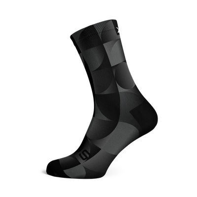 Solid Charcoal Casual Crew Socks