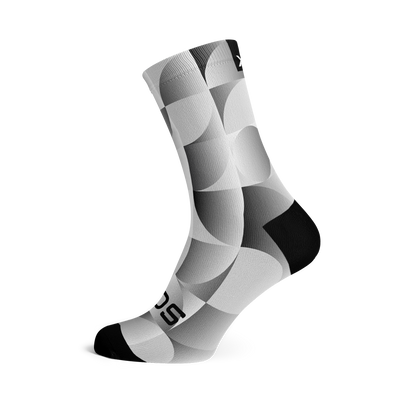 Solid Silver Casual Crew Socks