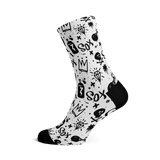 Doodle White Socks