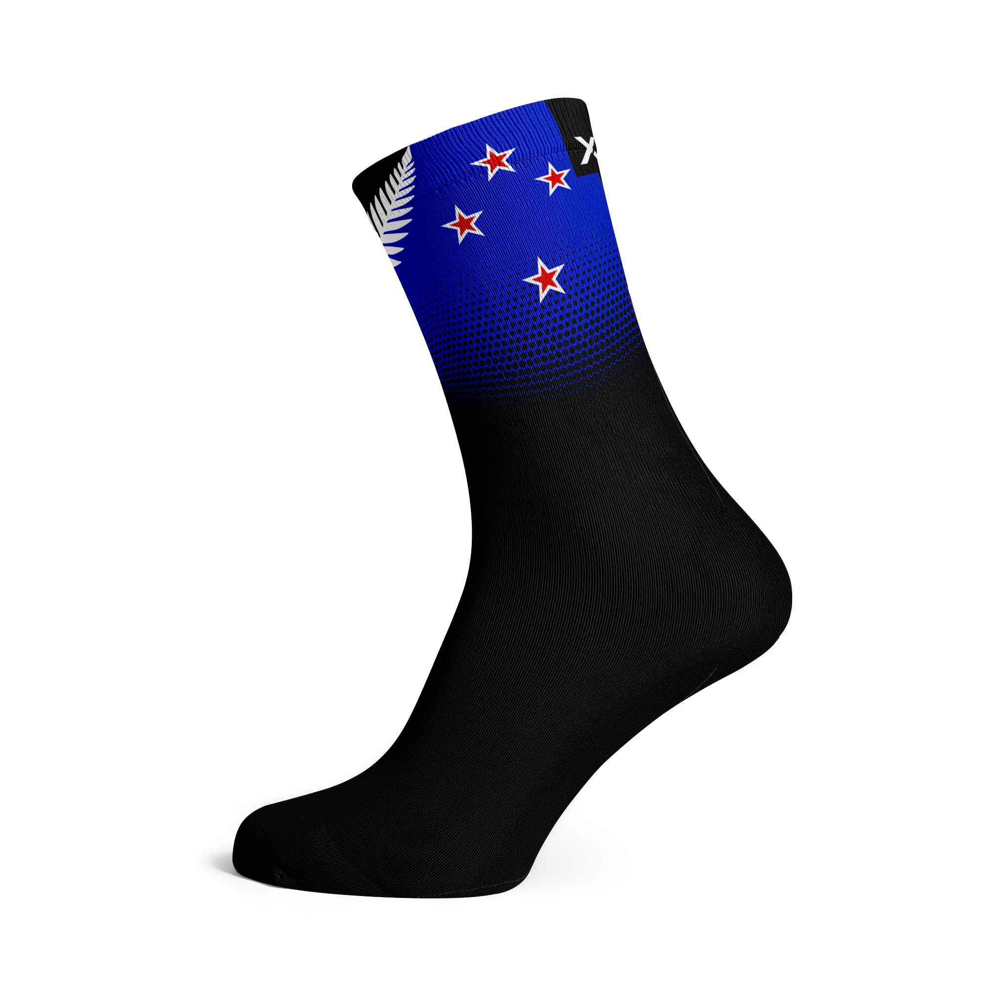 New Zealand Silver Fern Flag Socks