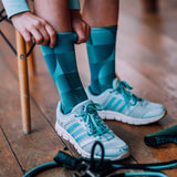 Solid Turquoise Socks